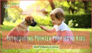 introducing pointer puppies to kids