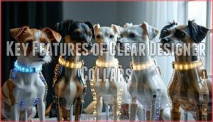 key features of clear designer collars