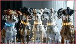 key features of clear designer collars