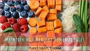 maintaining a healthy homemade diet