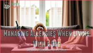 managing allergies when living with a dog