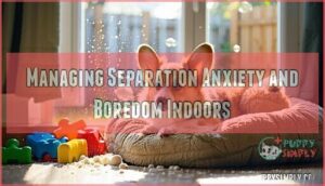 managing separation anxiety and boredom indoors
