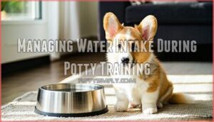 managing water intake during potty training
