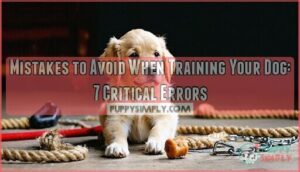 mistakes to avoid when training your dog