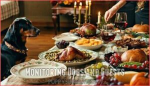 monitoring dogs and guests