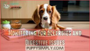 monitoring for allergies and digestive issues