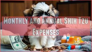 monthly and annual shih tzu expenses