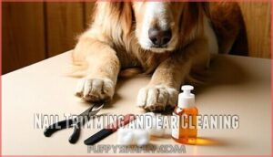 nail trimming and ear cleaning