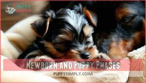 newborn and puppy phases