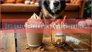optional toppers and customizations