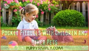 pocket pitbulls with children and other pets
