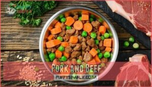 pork and beef