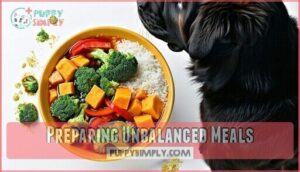 preparing unbalanced meals