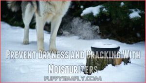 prevent dryness and cracking with moisturizers