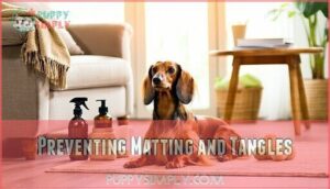 preventing matting and tangles