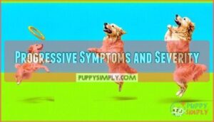progressive symptoms and severity