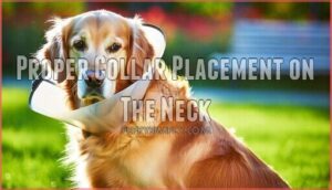 proper collar placement on the neck