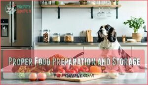 proper food preparation and storage