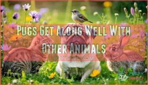 pugs get along well with other animals