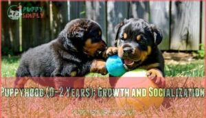 puppyhood (0–2 years): growth and socialization