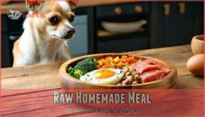 raw homemade meal
