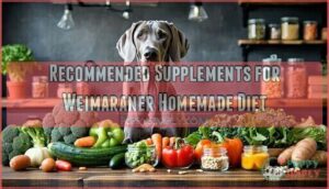 recommended supplements for weimaraner homemade diet