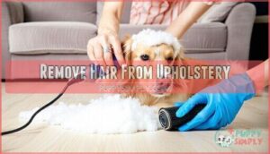 remove hair from upholstery