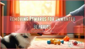 removing rewards for unwanted behavior
