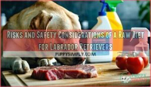 risks and safety considerations of a raw diet for labrador retrievers