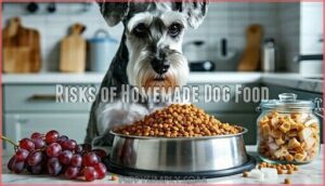 risks of homemade dog food