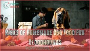 risks of homemade dog food for bloodhounds