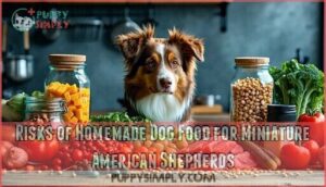 risks of homemade dog food for miniature american shepherds