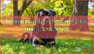 rottweiler average life expectancy with 21 examples