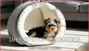 safe playpen and bedding options