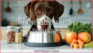 safe vegetables, fruits, and supplements