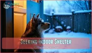 seeking indoor shelter