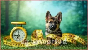 size and weight range