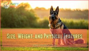 size, weight, and physical features