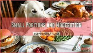 small portions and moderation