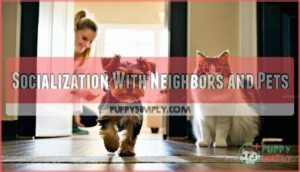socialization with neighbors and pets