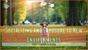 socializing and exposure to new environments