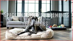 space and size requirements for homes