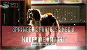 springer spaniels shed a moderate amount