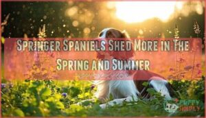 springer spaniels shed more in the spring and summer