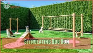 stimulating dog run