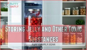 storing jelly and other toxic substances