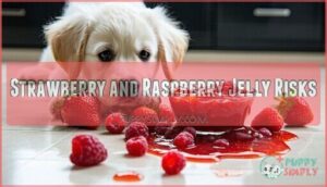 strawberry and raspberry jelly risks