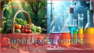 synthetic vs. natural ingredients