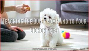 teaching the quiet command to your bichon frise