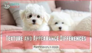 texture and appearance differences